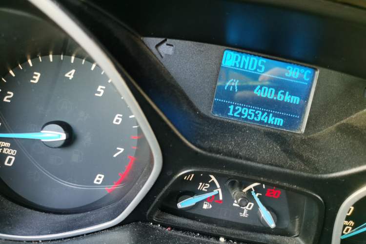 Used Ford Focus 2012 Sedan 1.6L Automatic Comfort Model Odometer Close Up