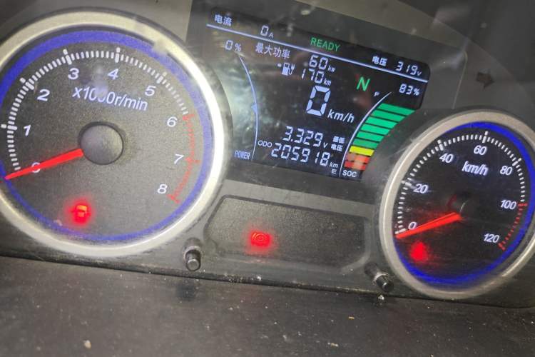 Used Ruichi EC35 2020 EC35 II Standard Edition 38.64 kWh Odometer Close Up