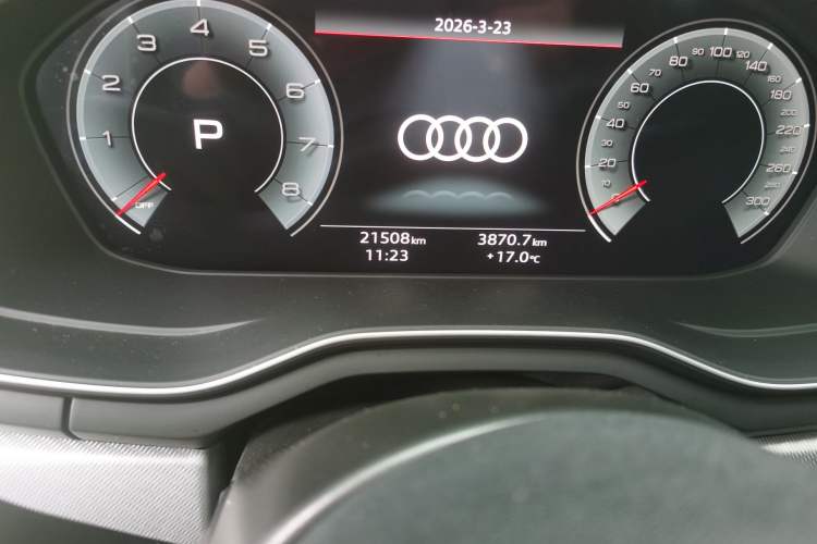Used Audi A5 2022 Sportback 40 TFSI Fashionable and Dynamic Model Odometer Close Up