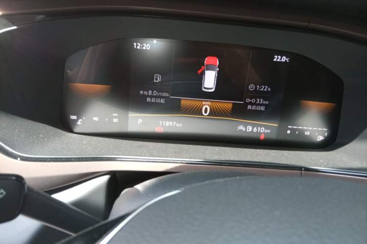 Used Volkswagen Tharu 2022 280TSI Two-Wheel Drive Comfort Edition Odometer Close Up