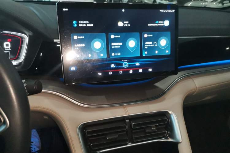 Used BYD Song PLUS New Energy 2021 DM-i 51KM Prestige Model Audio And AC Panel