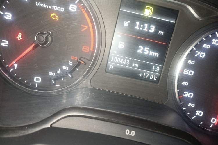 Used Audi A3 2015 Sportback 40 TFSI Automatic Comfort Model Odometer Close Up