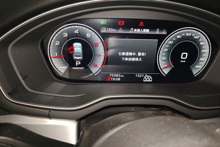 Used Audi A4L 2022 40 TFSI Luxury Dynamic Model Odometer Close Up