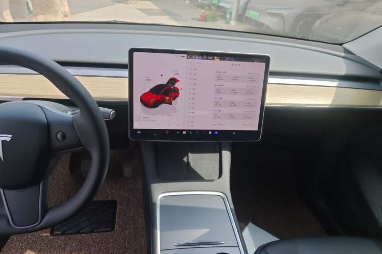 Used Tesla Model Y 2022 Revised Version Rear-Wheel Drive Audio And AC Panel