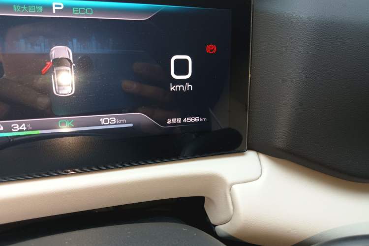 Used BYD Yuan UP 2025 Model 301KM Leading Version Odometer Close Up