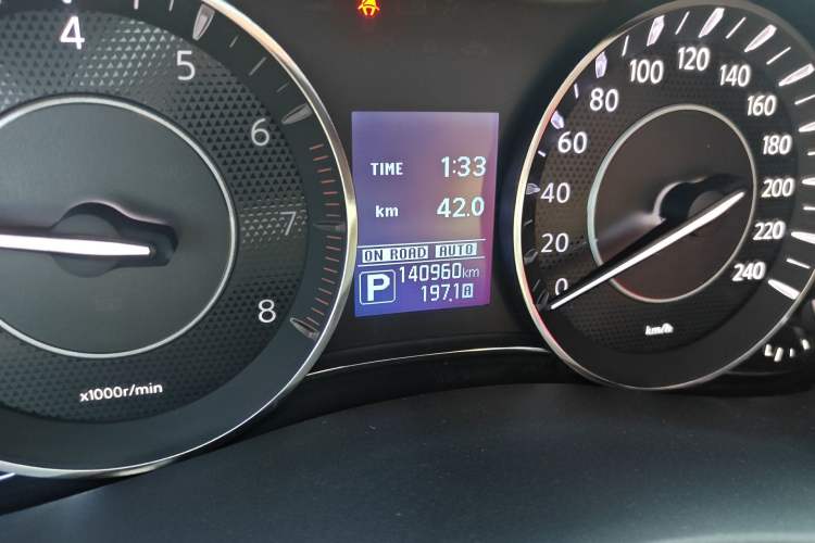 Used Nissan Patrol 2017 4.0L Parallel Import Odometer Close Up