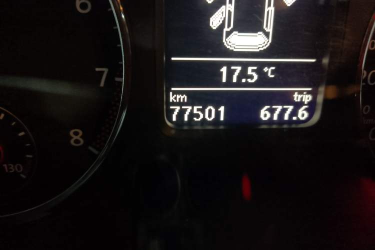 Used Volkswagen Polo 2016 1.4TSI GTI Odometer Close Up