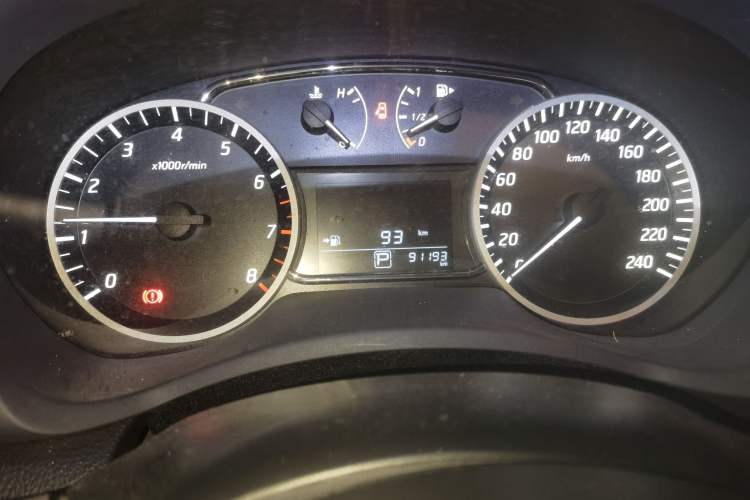 Used Nissan Sylphy 2021 Classic 1.6XE CVT Comfort Edition Odometer Close Up