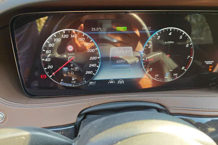 Used Mercedes-Benz S-Class 2020 S 450 L 4MATIC Exclusive Edition Odometer Close Up