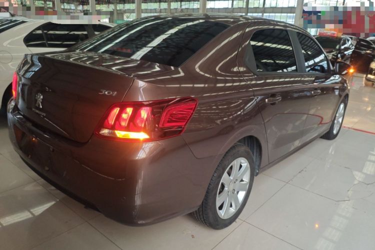 Used Peugeot 301 2017 1.6L Automatic Luxury Edition Rear Right 45 Deg