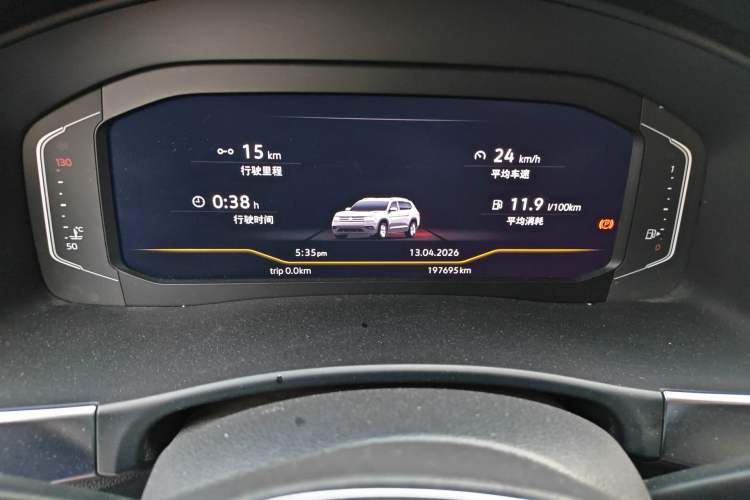 Used Volkswagen Teramont 2019 530 V6 Four-Wheel Drive Luxury Edition China VI Standard Odometer Close Up