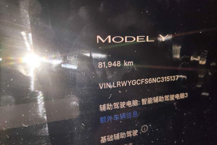 Used Tesla Model Y 2022 Rear-Wheel-Drive Version
