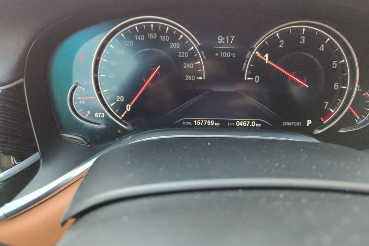 Used BMW 7 Series 2018 730Li Leading Model M Sport Package Odometer Close Up