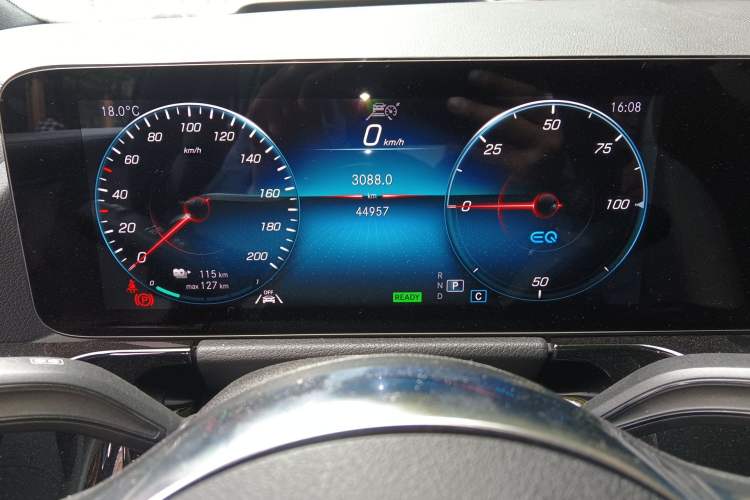 Used Mercedes-Benz EQA 2022 EQA 300 4MATIC Launch Edition Odometer Close Up