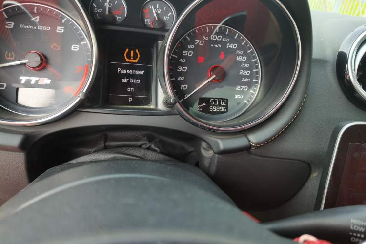 Used Audi TTS 2008 TTS Coupe 2.0TFSI quattro Odometer Close Up