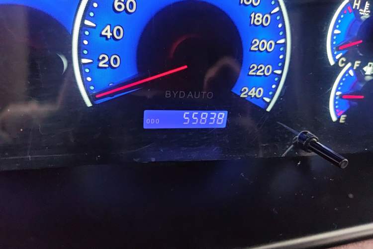 Used BYD F3 2018 1.5L Manual Classic Model Odometer Close Up