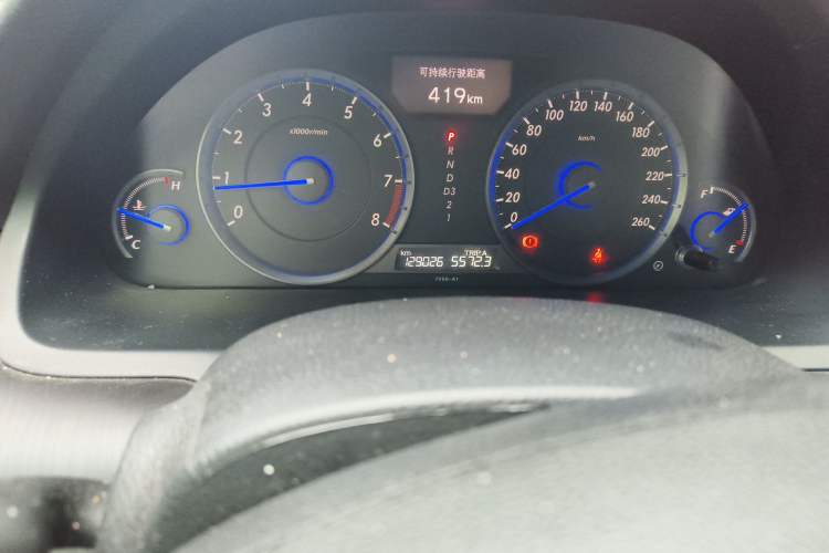 Used Honda Crosstour 2012 2.4L Luxury Edition Odometer Close Up