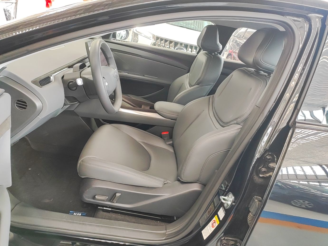 Vordere Reihe im Auto