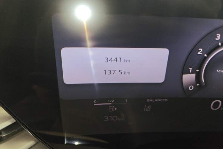 Used Audi A5L 2026 2.0T Sport Plus Odometer Close Up