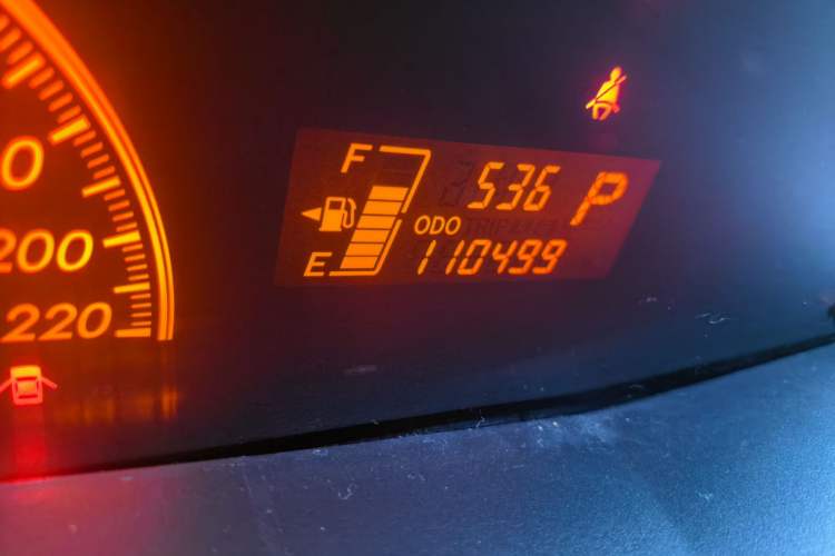 Used Toyota Yaris 2011 1.6 GS Automatic Sharp Edition Odometer Close Up