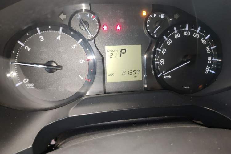 Used Toyota Prado  Odometer Close Up