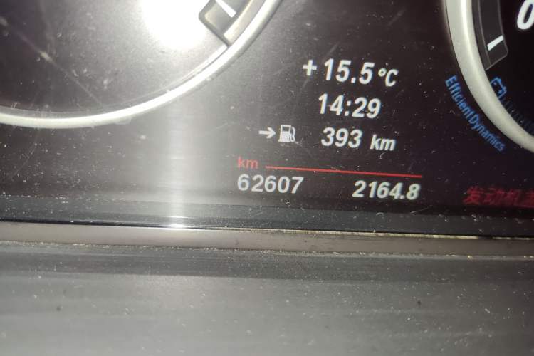 Used BMW 5 Series 2013 525Li Leading Model Odometer Close Up