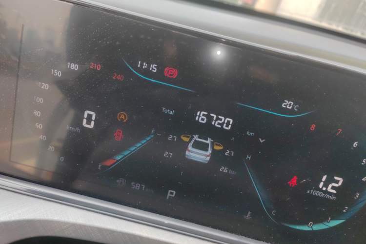 Used CHANGAN Eado 2022 PLUS Blue Whale NE 1.4T GDI DCT Prestige Edition Odometer Close Up