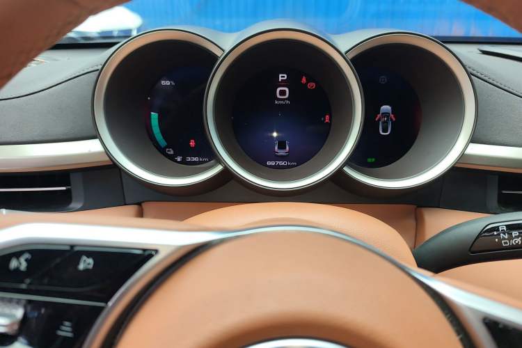 Used ORA Lightning Cat 2022 555 km Luxury Edition Odometer Close Up