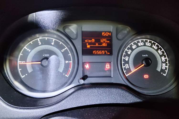 Used Peugeot 301 2014 1.6L Manual Comfort Edition Odometer Close Up