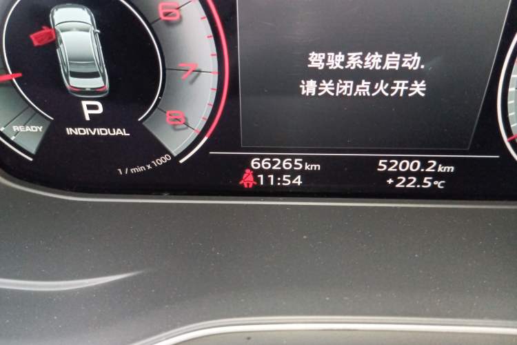 Used Audi A4L 2022 40 TFSI Luxury Dynamic Model Odometer Close Up