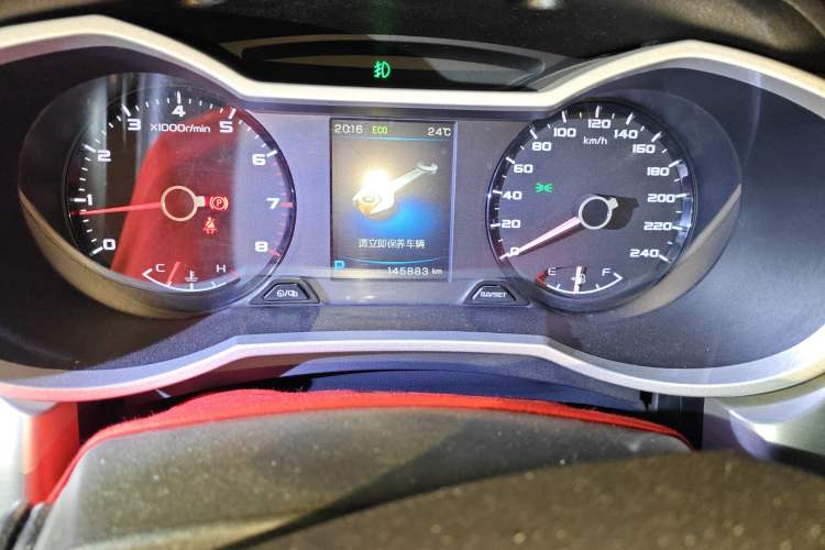 Used Geely Auto Emgrand GL 2017 1.3T DCT Elite Model Odometer Close Up