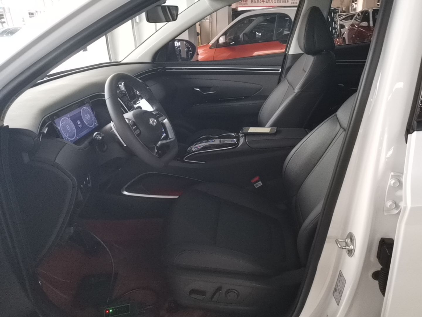 A primeira fila do carro