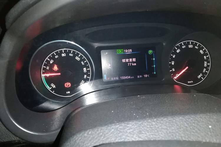 Used BYD e5 2018 Travel Edition Odometer Close Up