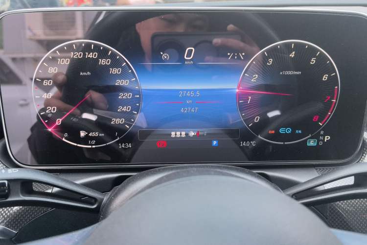 Used Mercedes-Benz C-Class 2022 C 260 L Sport Edition Odometer Close Up