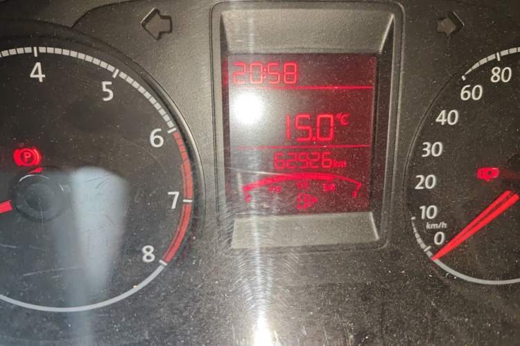 Used Jetta VA3 2019 1.5L Manual Entry-Level Version Odometer Close Up