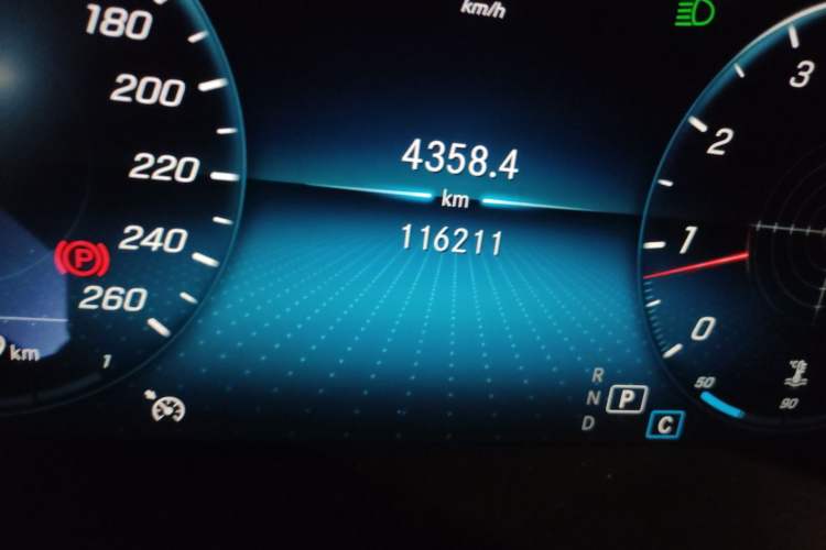 Used Mercedes-Benz C-Class 2019 C 260 Coupe Odometer Close Up