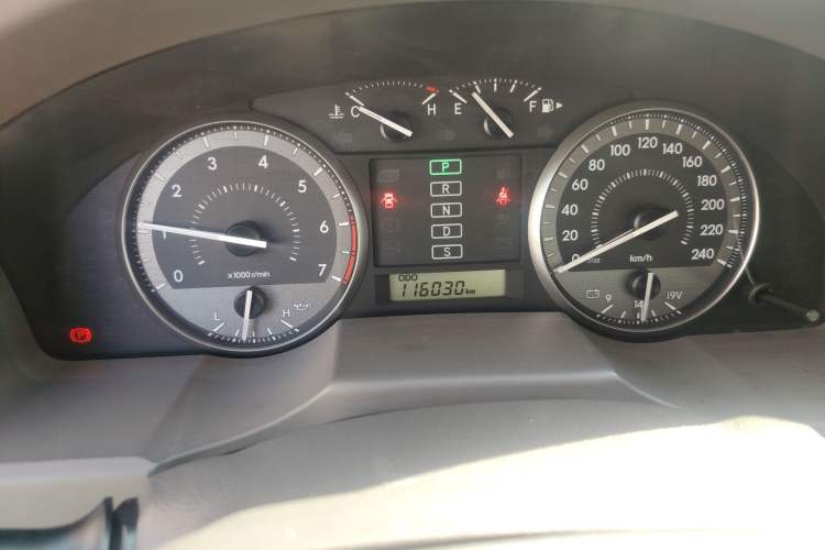 Used Toyota Land Cruiser  Odometer Close Up