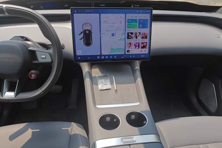 Used Xiaomi Auto YU7 2025 Ultra-Long Range Rear-Wheel Drive Version Audio And AC Panel