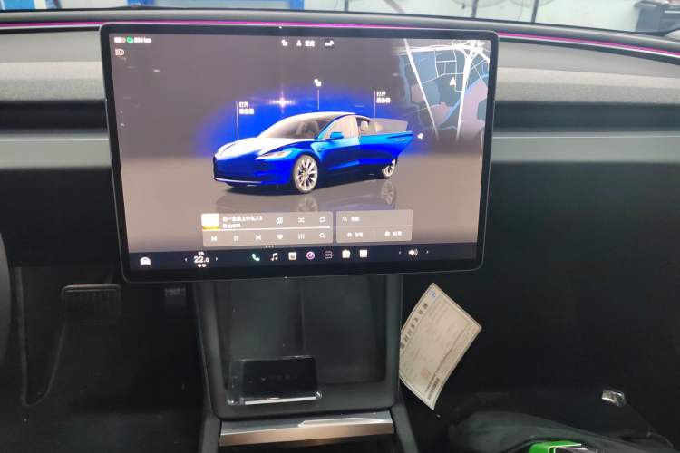 Used Tesla Model 3 2023 Long-Range All-Wheel-Drive Version Audio And AC Panel