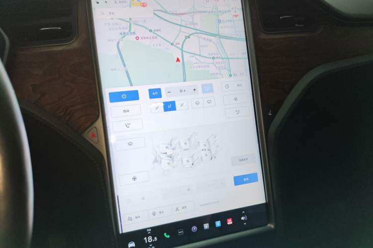 Used Tesla Model X 2019 Long-Range Version Audio And AC Panel