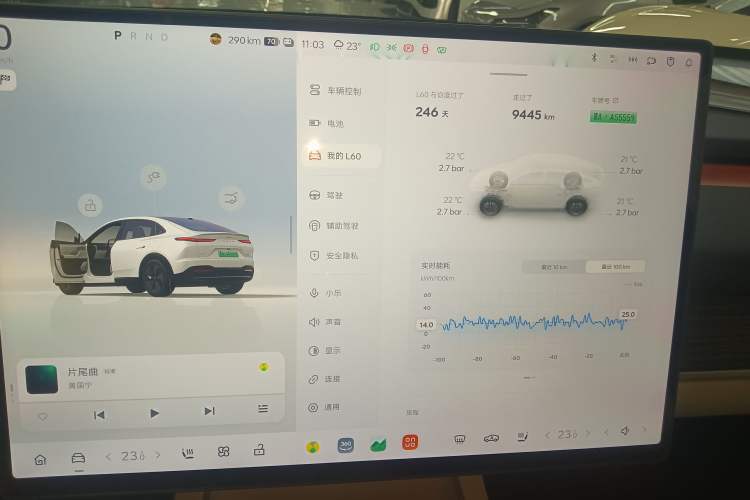 Used ONVO L60 2024 60 kWh Rear-Drive Version Instrument Cluster