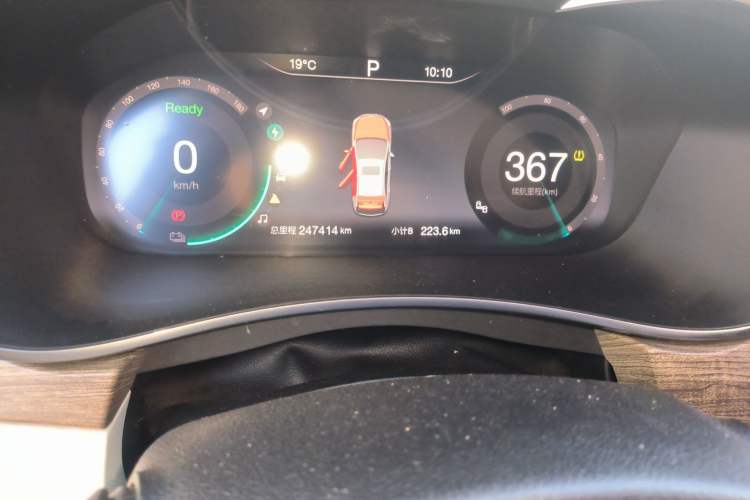 Used BAIC Beijing EU5 2018 R500 Smart Wind Edition Odometer Close Up