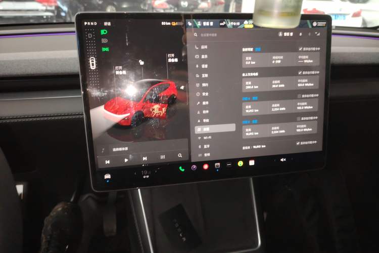 Used Tesla Model Y 2025 Rear-Wheel-Drive Version Audio And AC Panel