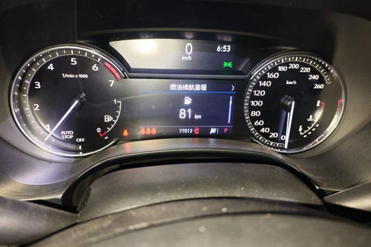 Used Cadillac CT4 2021 28T Luxury Model Odometer Close Up