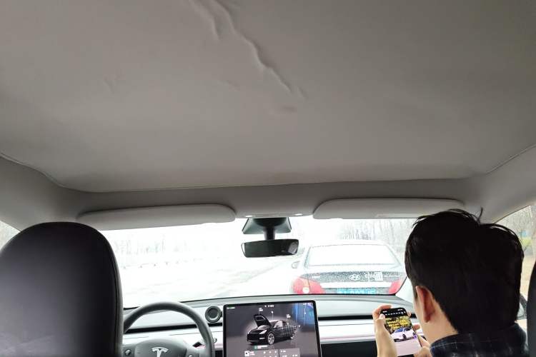 Used Tesla Model Y 2024 Rear-Wheel-Drive Version Headliner