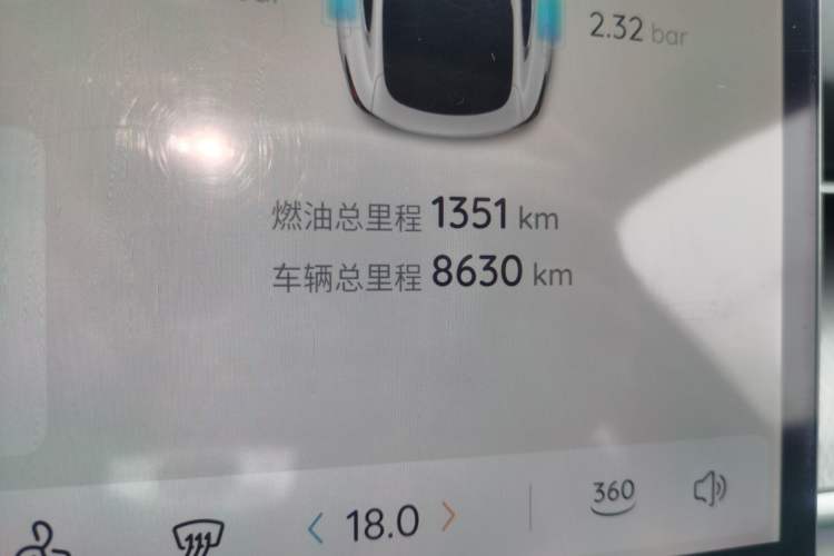 Used CHANGAN NEVO A07 2023 Range-Extended 200 Max Odometer Close Up