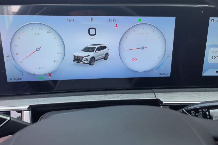 Used Chery Tiggo 8 PRO 2024 Champion Edition 290T Two-Wheel Drive Peak Version 5 Seats Odometer Close Up