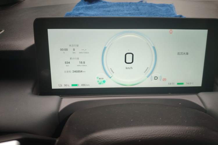 Used AION Y 2022 Plus 70 Enjoy Edition Odometer Close Up