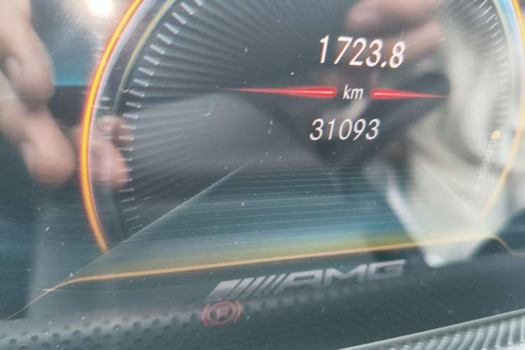 Used Mercedes-Benz CLA AMG 2021 AMG CLA 35 4MATIC Odometer Close Up