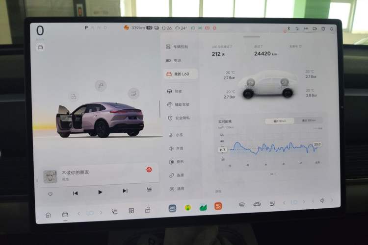 Used ONVO L60 2024 60 kWh Rear-Drive Version Audio And AC Panel